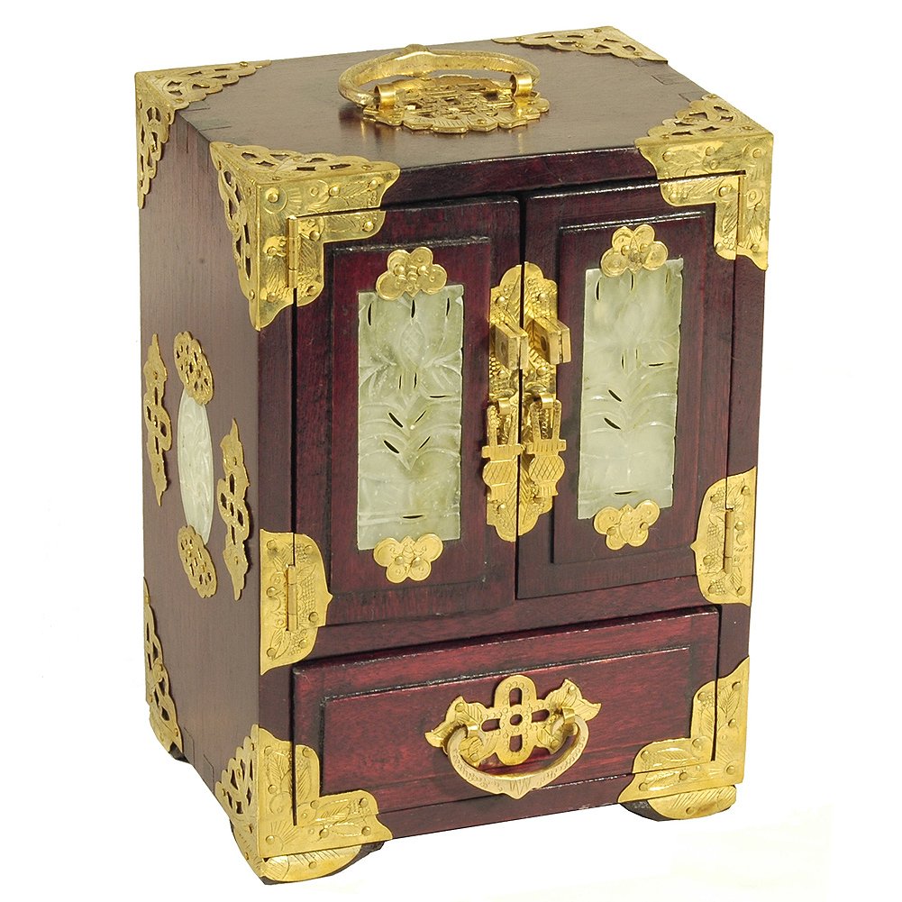 Coffret à bijoux cabinet jadéite