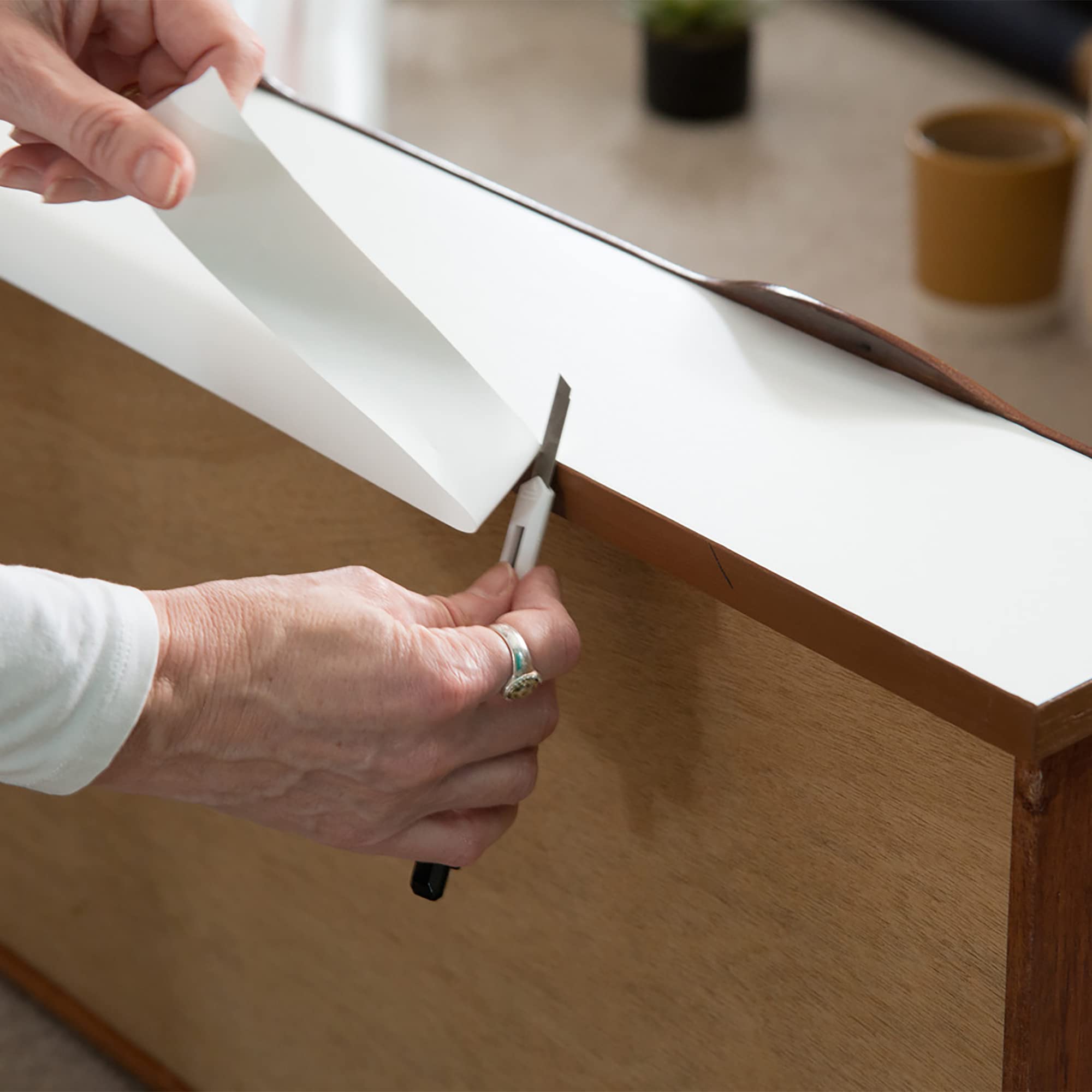 Vinyl Warehouse.co.uk White Vinyl Warehouse 15M X 67Cm D-C-Fix Matt Ral 9016 Sticky Back Vinyl Furniture & Kitchen Wrap (200-8001)