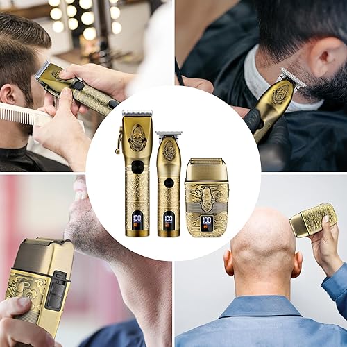 Miniatura 4 de Lanumi Professional Hair Clipper Trimmer Set for Men Electric Shaver Razor Cordless Hair Cutting Barber Clippers Beard Trimmer Men’s Grooming Kit