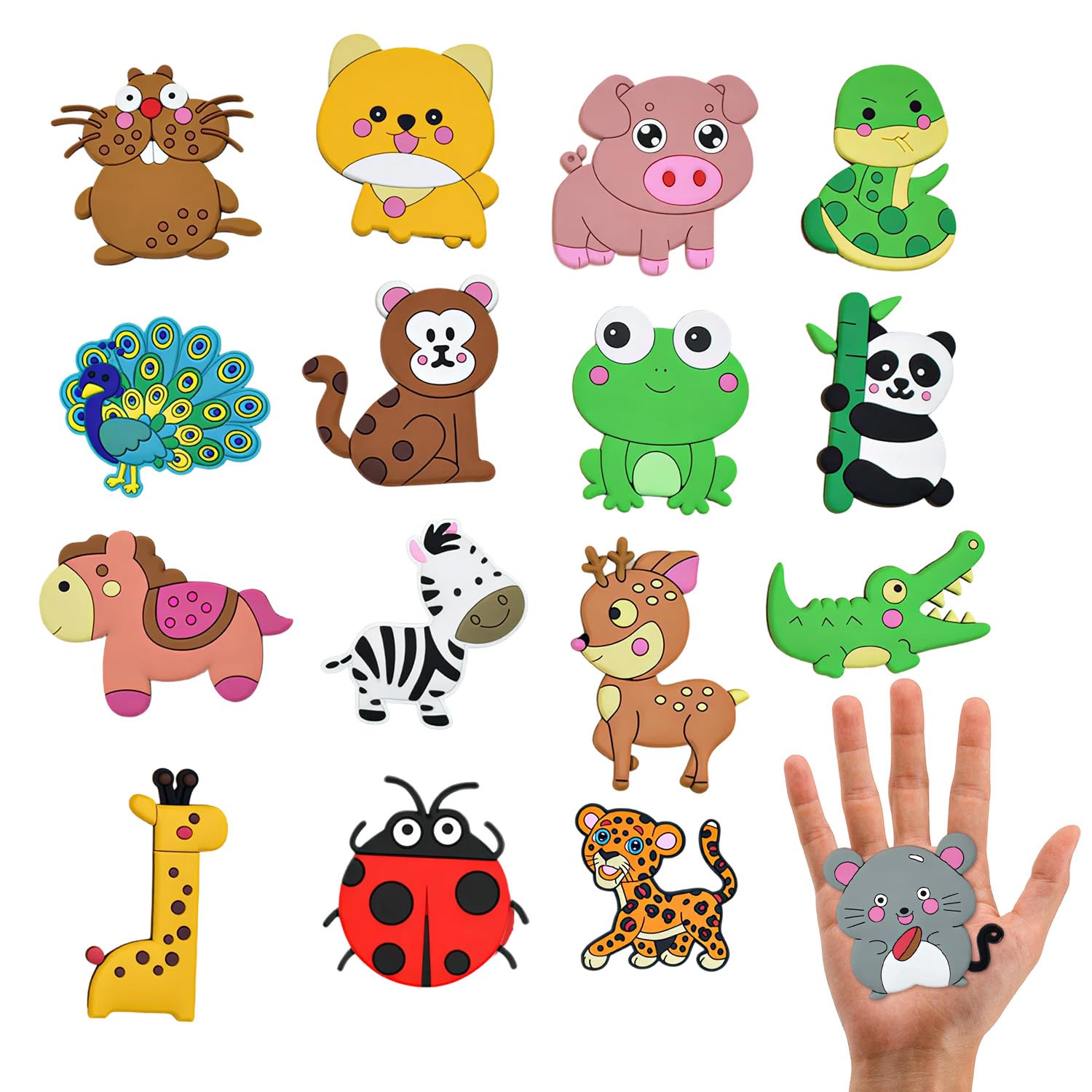 Fridge Magnets for Kids 16PCS