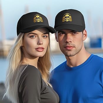 Brotherhood Golden Skull Baseball Cap Women Men Hat