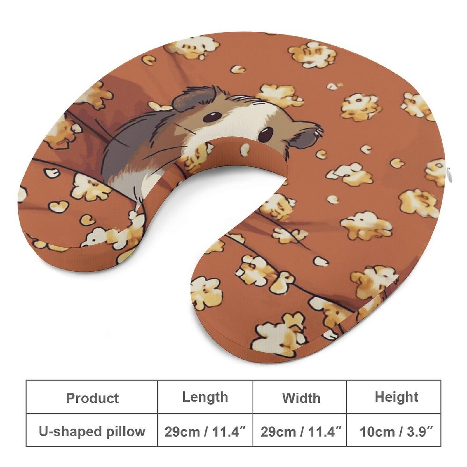Smiling (15) Cuscino a forma di U, nucleo in memory foam, cuscino per fornire supporto per il collo, cuscino da viaggio, adatto per aerei, auto, case e uffici.