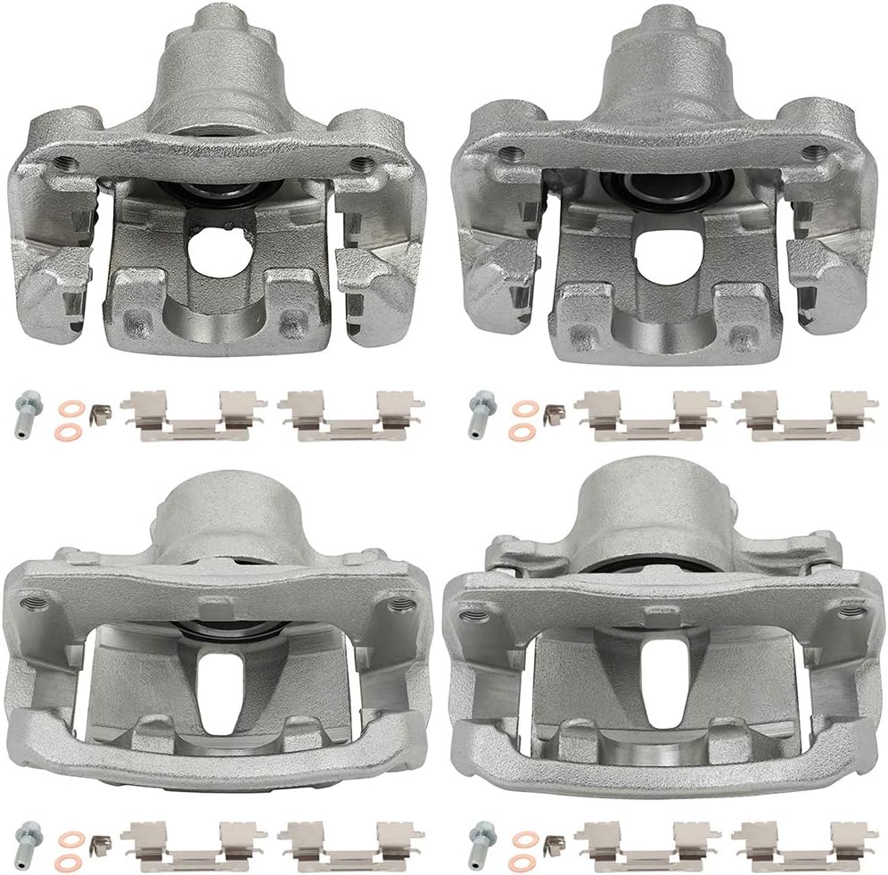 Disc Brake Caliper Assembly ANPART 19B2697 19B2696 19B2714 19B2715 w/Bracket Front & Rear Sets of 4 Compatible For Toyota Avalon 2005-2007,For Toyota For Camry 2005-2006,For Toyota Solara 2004-2008