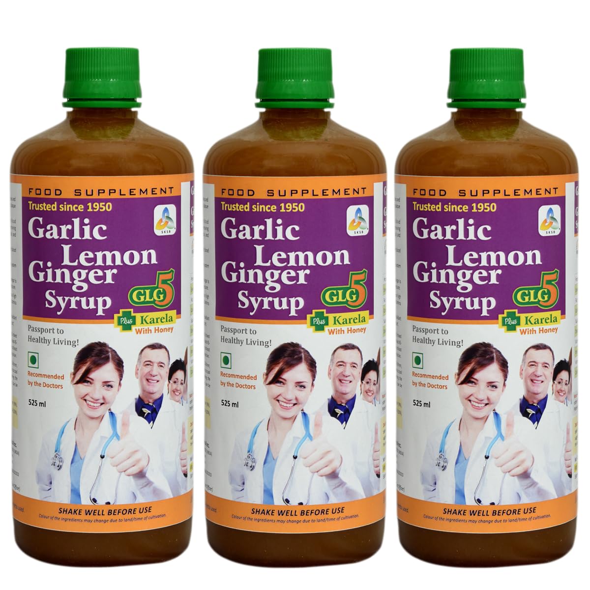 SKSB Syrup for Diabetes & Sugar Control 525 ml each x 3-image-29