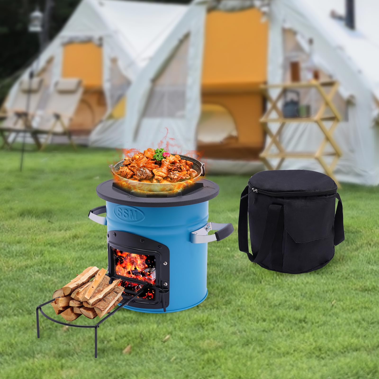 Forno A Razzo Drei Eichen - Per Campeggio, Barbecue, Senza Gas/Elettricità - Foto 9