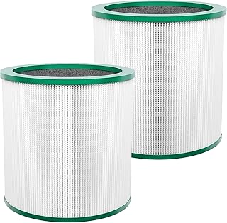 Ersatzfilter für Dyson Pure Cool Link TP00 TP01TP02 TP03 | Glasfaser Aktivkohle HEPA Filter kompatibel mit Dyson Cool Me DAM11 BP01 Turmventilator Luftreiniger | 2 Stück, Ersatzteile 968126-03