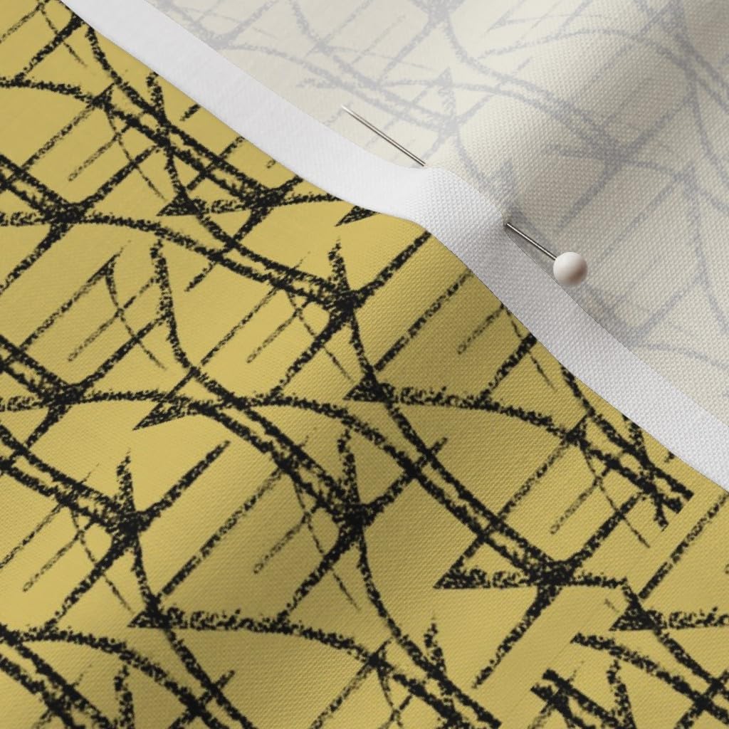Spoonflower Fabric - Cocktail Horizontal Art Deco Elegant Flapper Printed on Petal Signature Cotton Fabric Fat Quarter - Sewing Quilting Apparel Crafts Decor