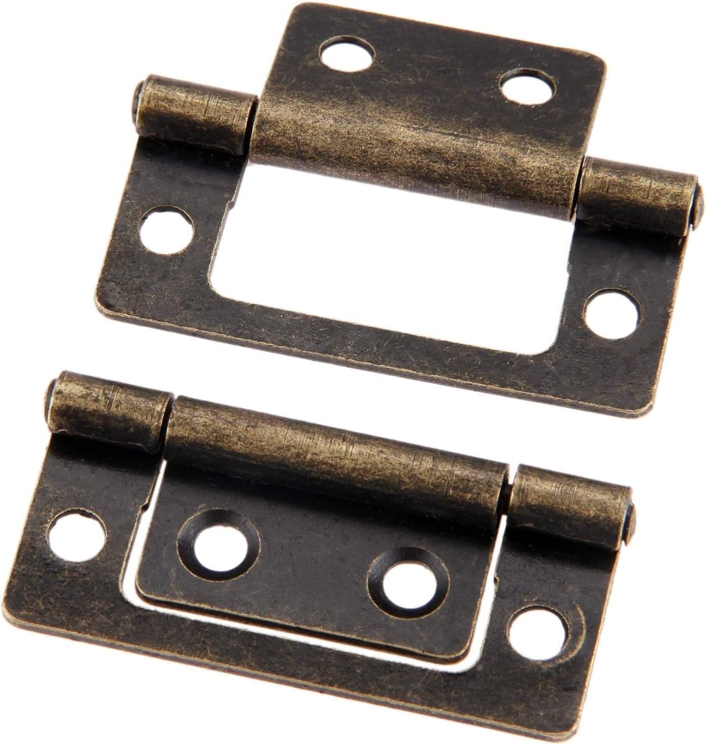 Nvsfzgiyg One Color Antique Hinges,Bronze Decorative,Wooden Box Hinge,2Pcs 50X24mm Furniture Cabinet Drawer Door Butt Cupboard For Jewelry Wood With Screws