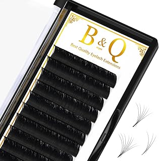 Easy Fan Lashes D-0.03-14mm Easy Fan Russian Lashes Eyelash Extensions C CC D DD curl Self Fanning Lashes 8-20mm Flowering Blooming Volune Lash Extension （D-0.03-14mm)