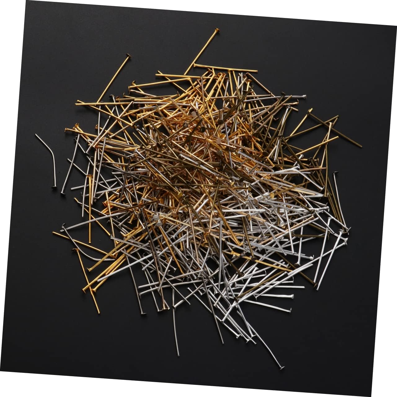 5packs Alloy T-Shaped Needle Flat Head DIY Jewelry Making Accessories for Necklace Bracelet Beading Needles for Jewelry Making
