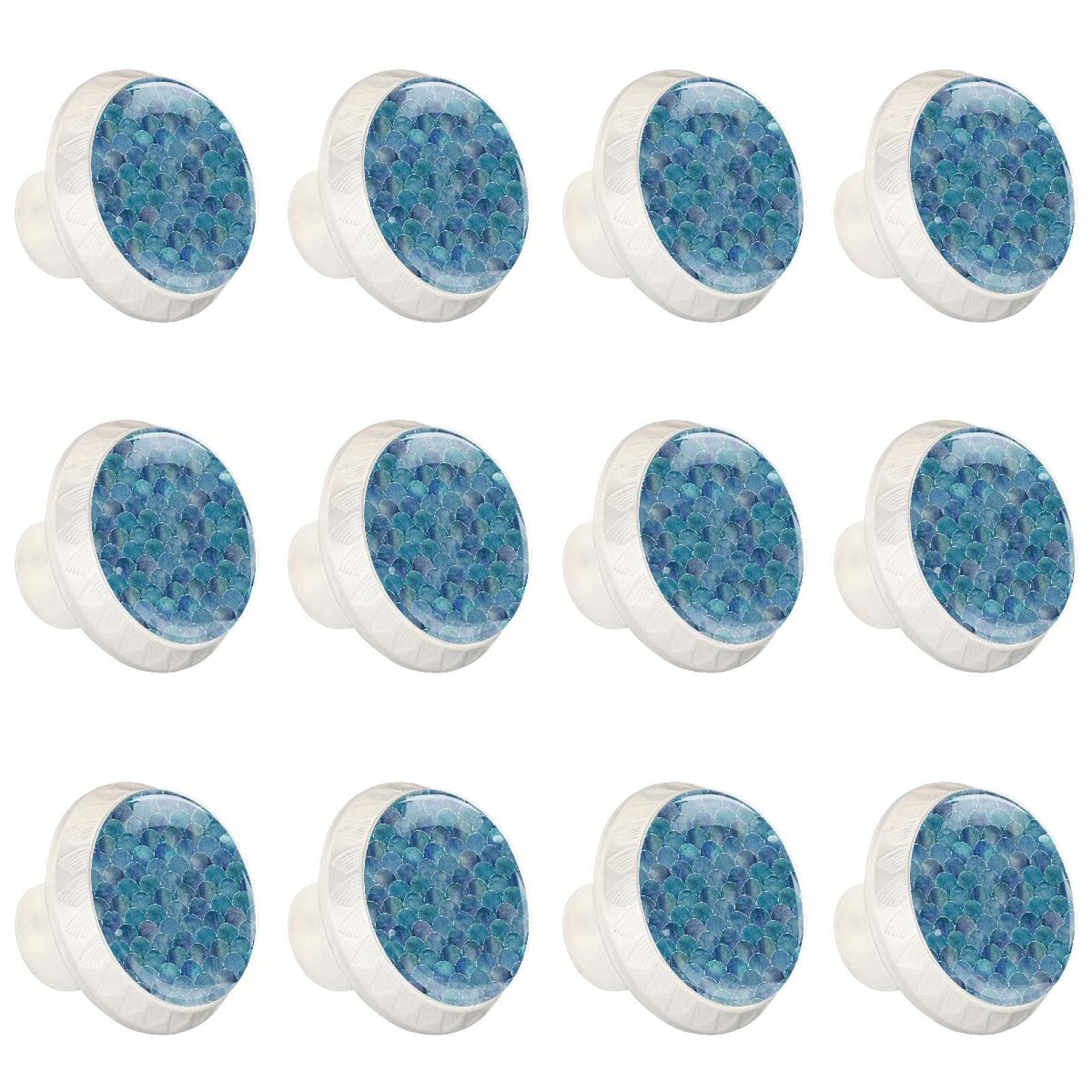 Boutons d'armoires de cuisine sirène rétro lot de 12 boutons ronds