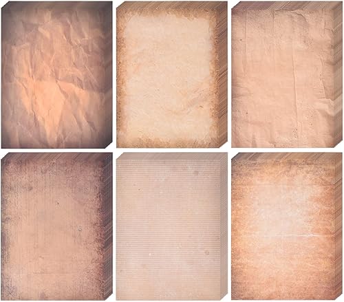 Juego de papel estacionario floral vintage, 56 hojas de papel antiguo con borde elegante, papel membrete forrado para escribir cartas, certificados,