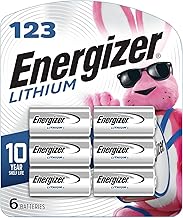 Energizer 123 Batteries, Lithium CR123A Battery, 6 Battery Count