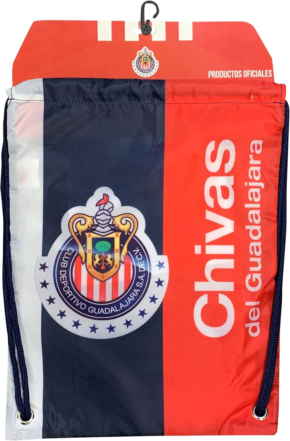 Icon Sports Chivas Drawstring Cinch Bag, Red/Navy, One Size : Sports & Outdoors