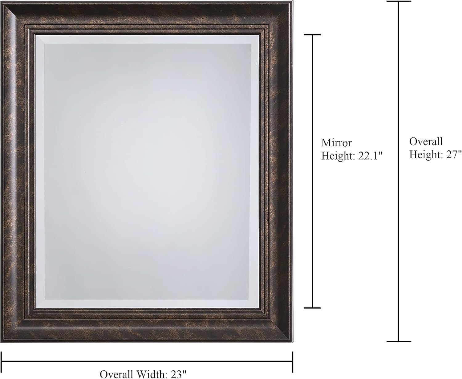 Yosemite Home Decor MINT013 Yosemite Mirrors, Medium, Dark Bronze : Home & Kitchen