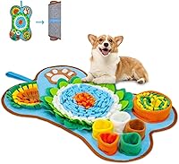 ORIA Snuffle Mat for Dogs 25x17'' Interactive Slow Feeder Puzzle Toy - Mental Stimulation Boredom Anxiety Relief Small Medium Dogs