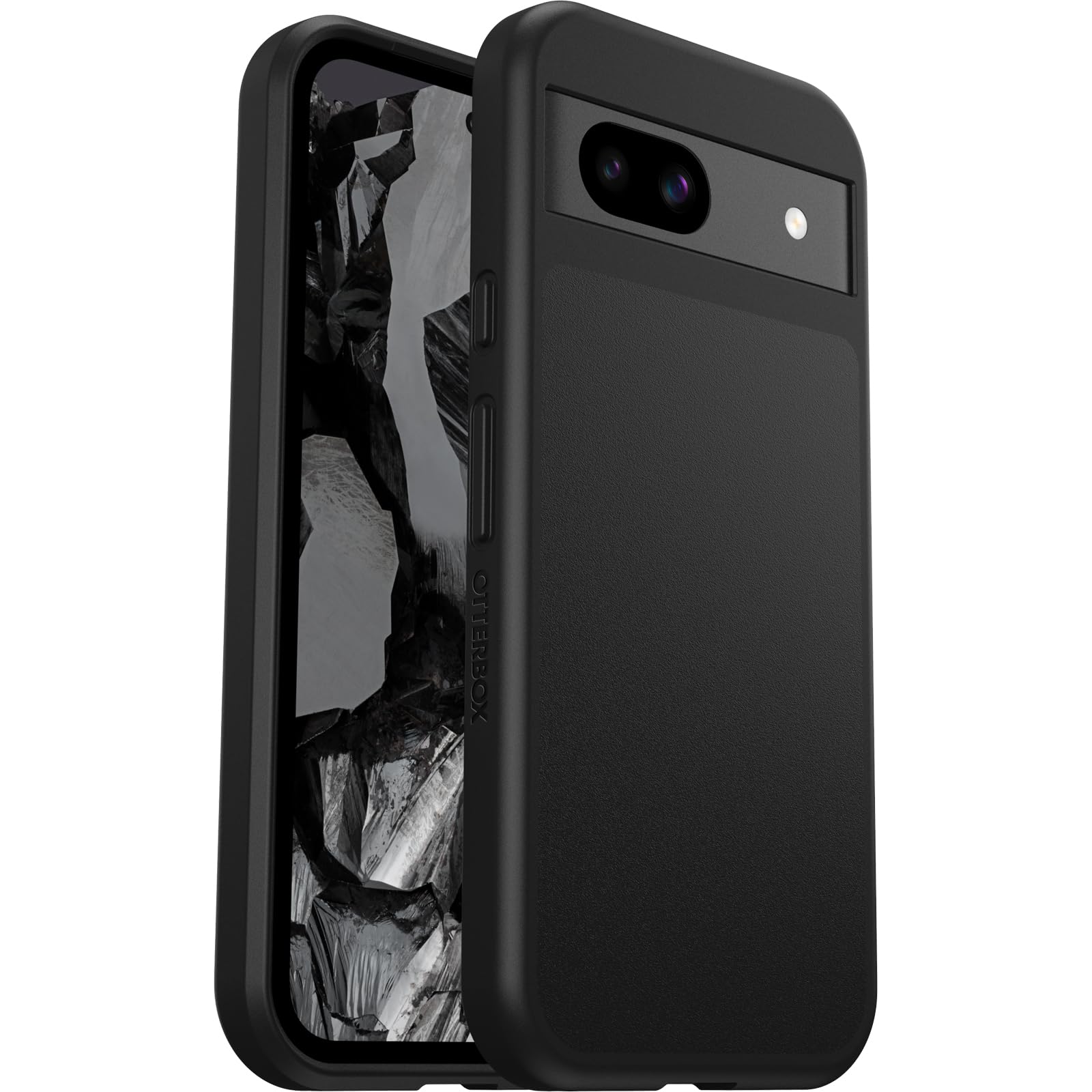 OtterBox React Series Hülle für Google Pixel 8a, stoßfest, sturzsicher, ultraschlank, schützende Hülle, Getestet nach Militärstandard, Schwarz