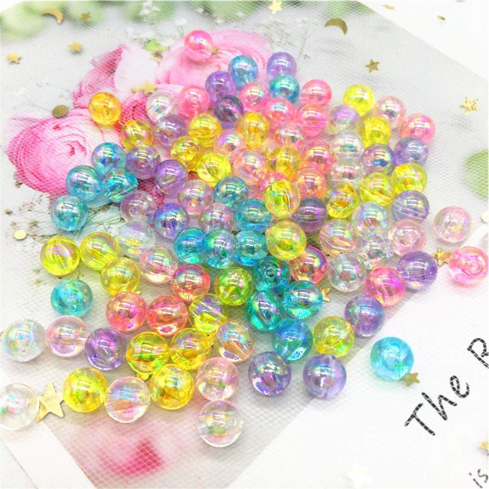 1000 Perle Finte Di Plastica Da 8 Mm - Rosa Accesso Per Craft, Gioielli Fai Da Te - Foto 3