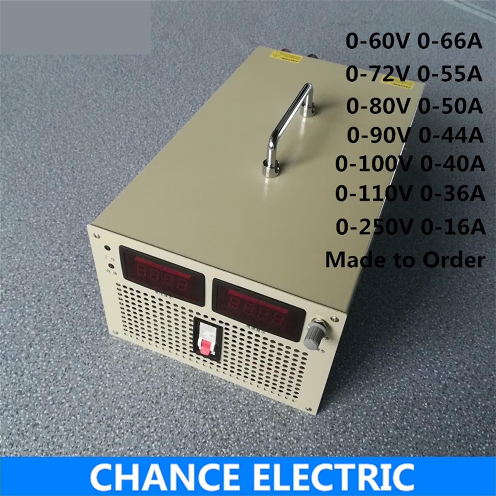 Zasilacz przełączający 4000 W, wejście 60 V, 72 V, 80 V, 90 V, 100 V, 120 V, 250 V, 110 V, 220 V, 380 V, AC/DC, LED, Smps, DC, regulowany zasilacz(380 V, 0-120 V, 0-36A)