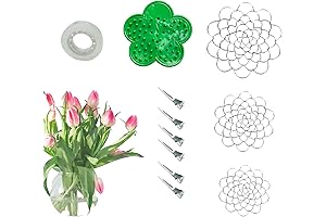 DIKEMY Flower Arranger Twist Floral Grid for Vases