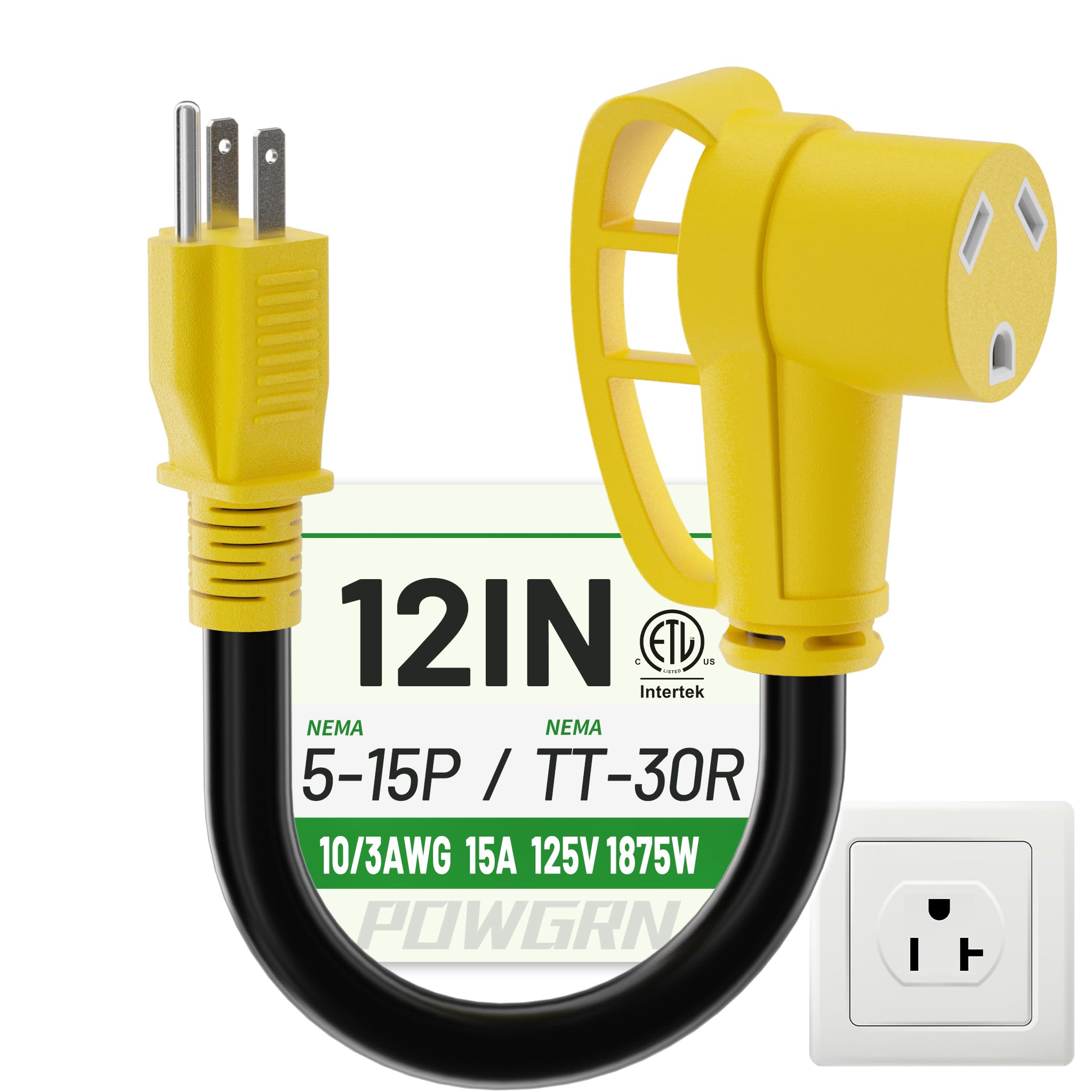 POWGRN RV 30 Amp to 110 Adapter