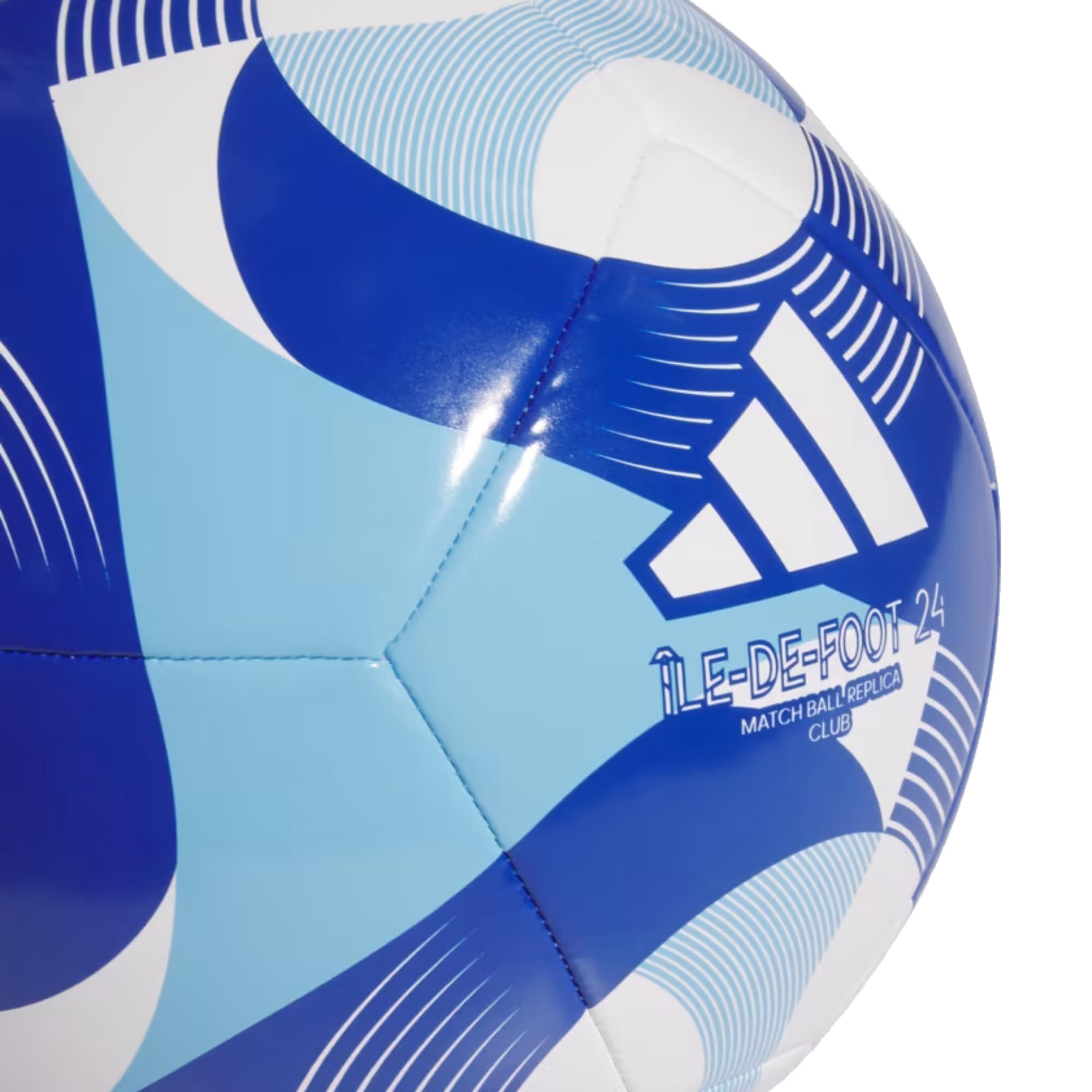 adidas - Balón de fútbol Unisex para Adultos, Color Blanco/Cielo Claro/Azul Real del Equipo, 5