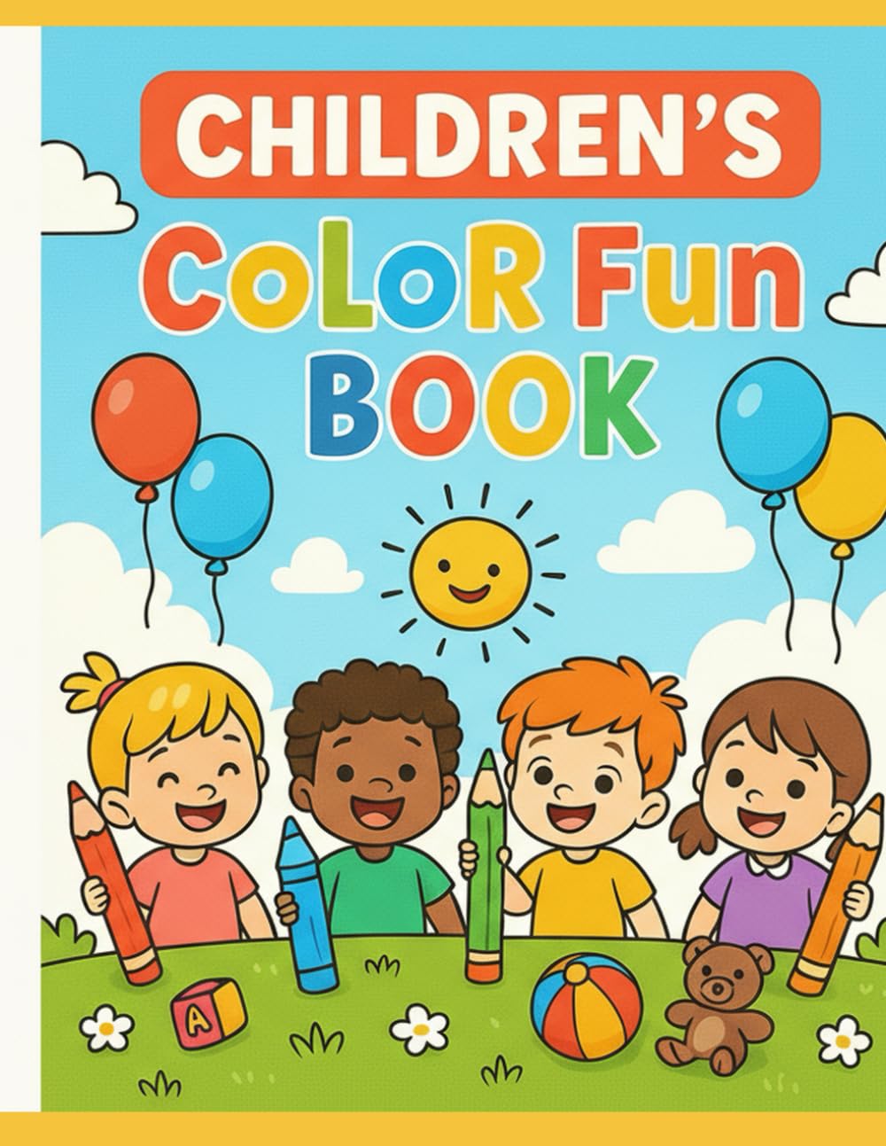 Colorir Fun: Desenhos Fáceis para Colorir, Brincar e Aprender