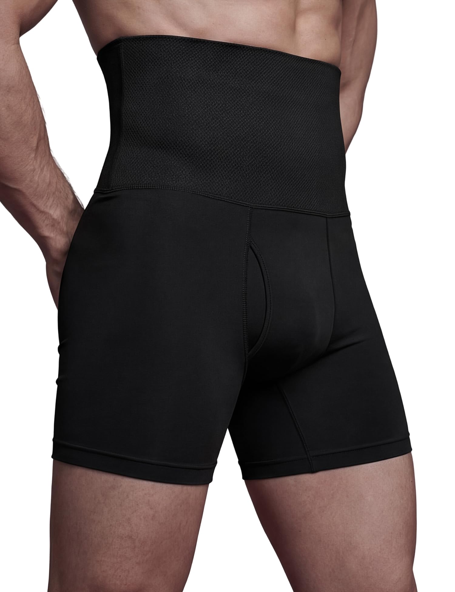 Men’s Compression Shapewear Trunk, Comfortable Stretchy Body Shaper, Posture Correcting Tummy Tucker, Breathable Support Underwear-image-7