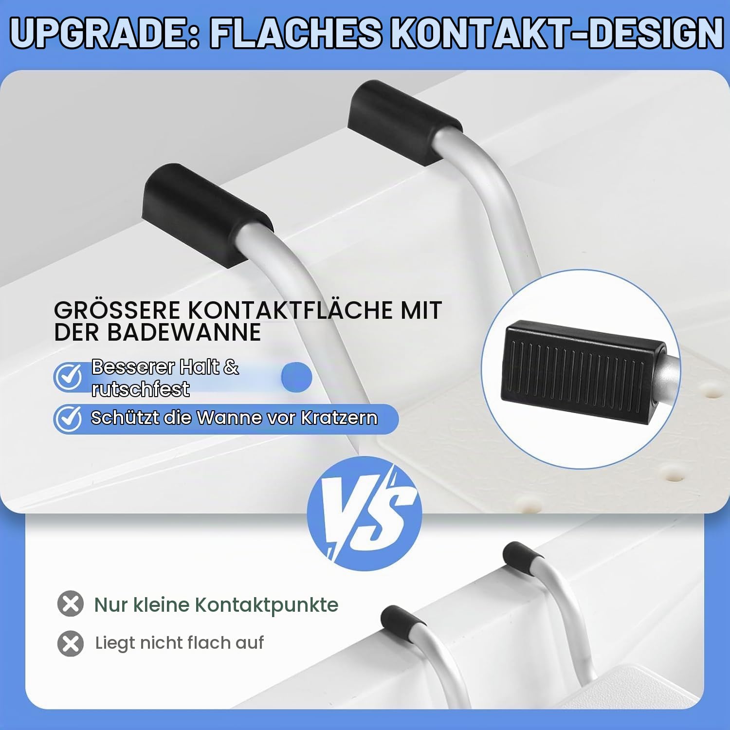 NEWFUN Badewannensitz Senioren,Badewannensitz Erwachsene,Belastbar bis 136 kg,Aluminium,Ausziehbar,Breite von 76 bis 86 cm Variierbar,Anti-RutschModerne Badezimmerhilfe für Senioren