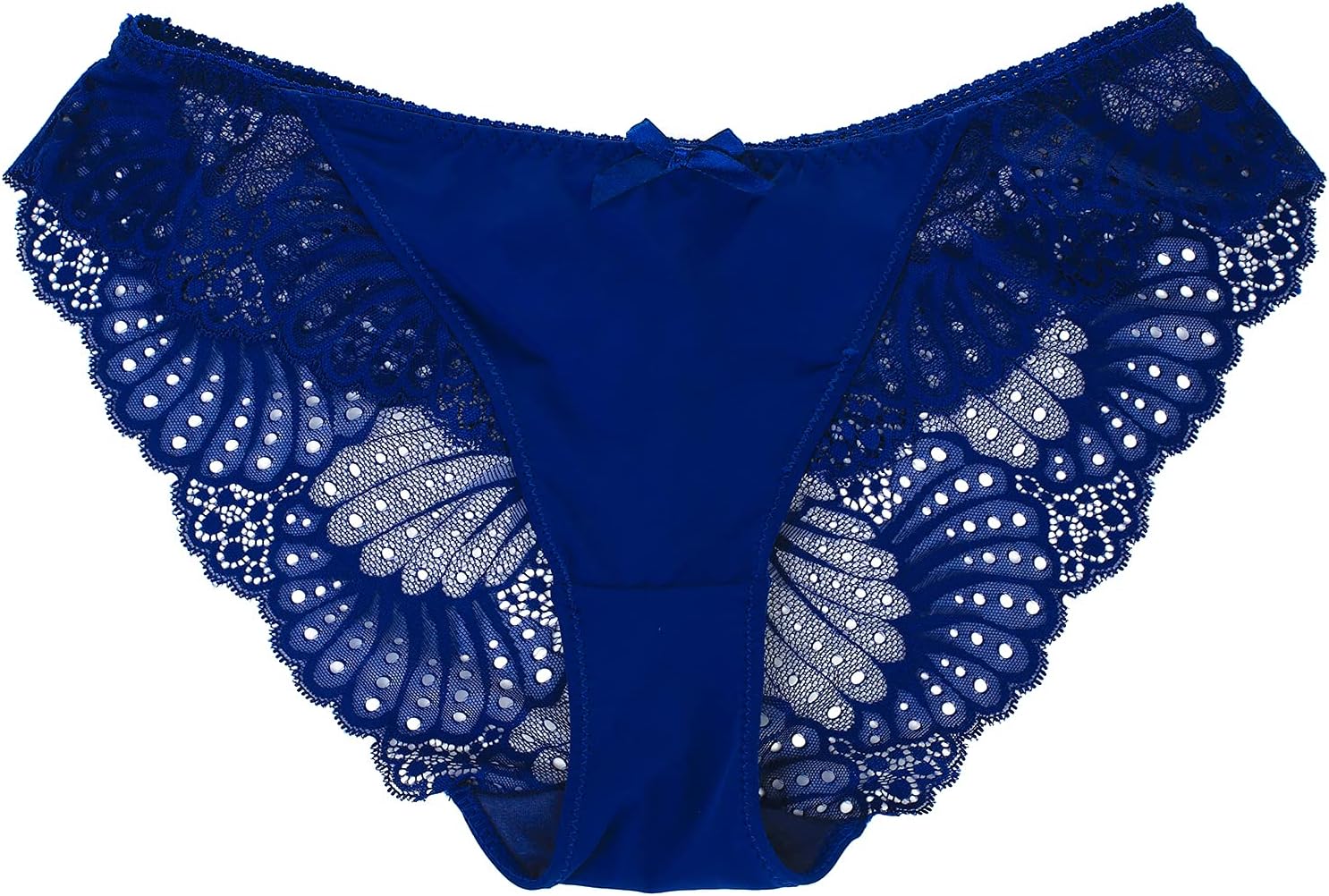 KELITCH Women's Lingerie Lace Hipster Panties Sexy Seamless Underwear Plus Size Briefs for Women Lingerie Black L