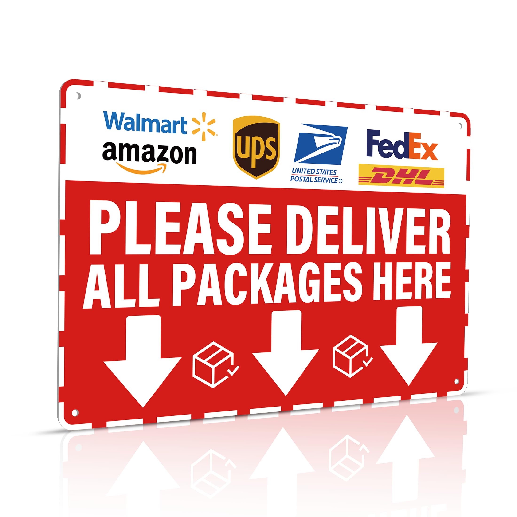 Please Deliver All Packages Here Sign Delivery Instructions for My Packages from Amazon FedEx USPS UPS Indoor Outdoor Signs for Home Office