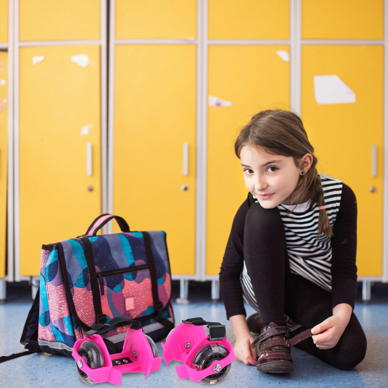 POPETPOP 2 Pack Led PVC Roller Skates Comfortable Skate Shoes for Boys and Girls Sturdy Easy to Use