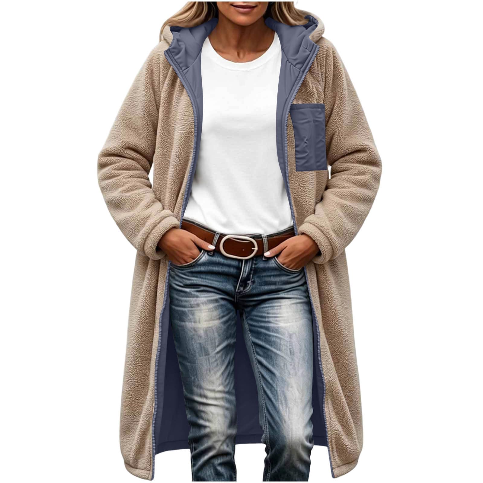 Cappotto da donna foderato in pile imbottito trapuntato giacca lunga