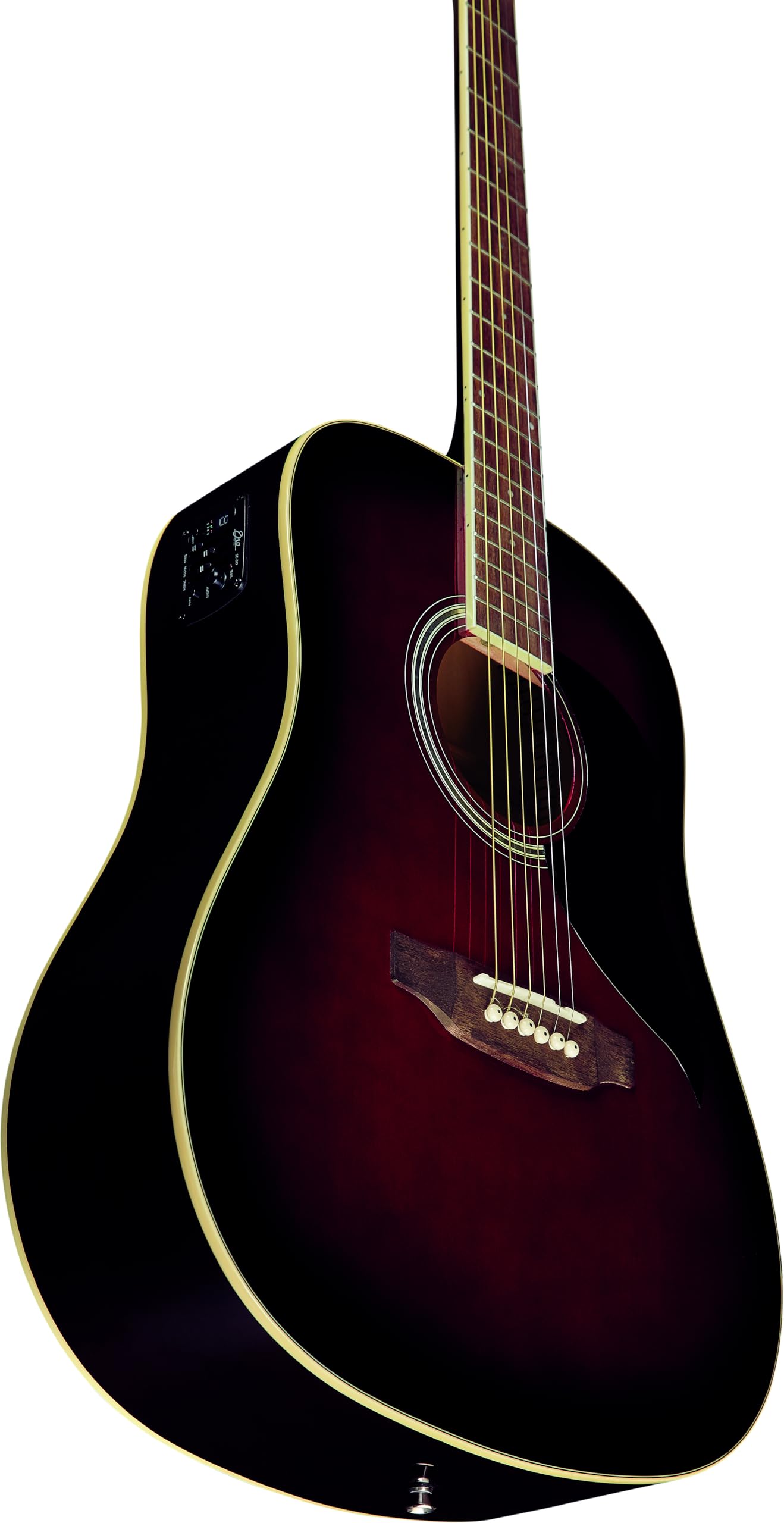 Eko GUITARS RANGER 6 EQ Red Sunburst Chitarra Acustica Equalizzatore Top Abete Fasce Fondo Tiglio Tastiera Roupanà 20 Tasti