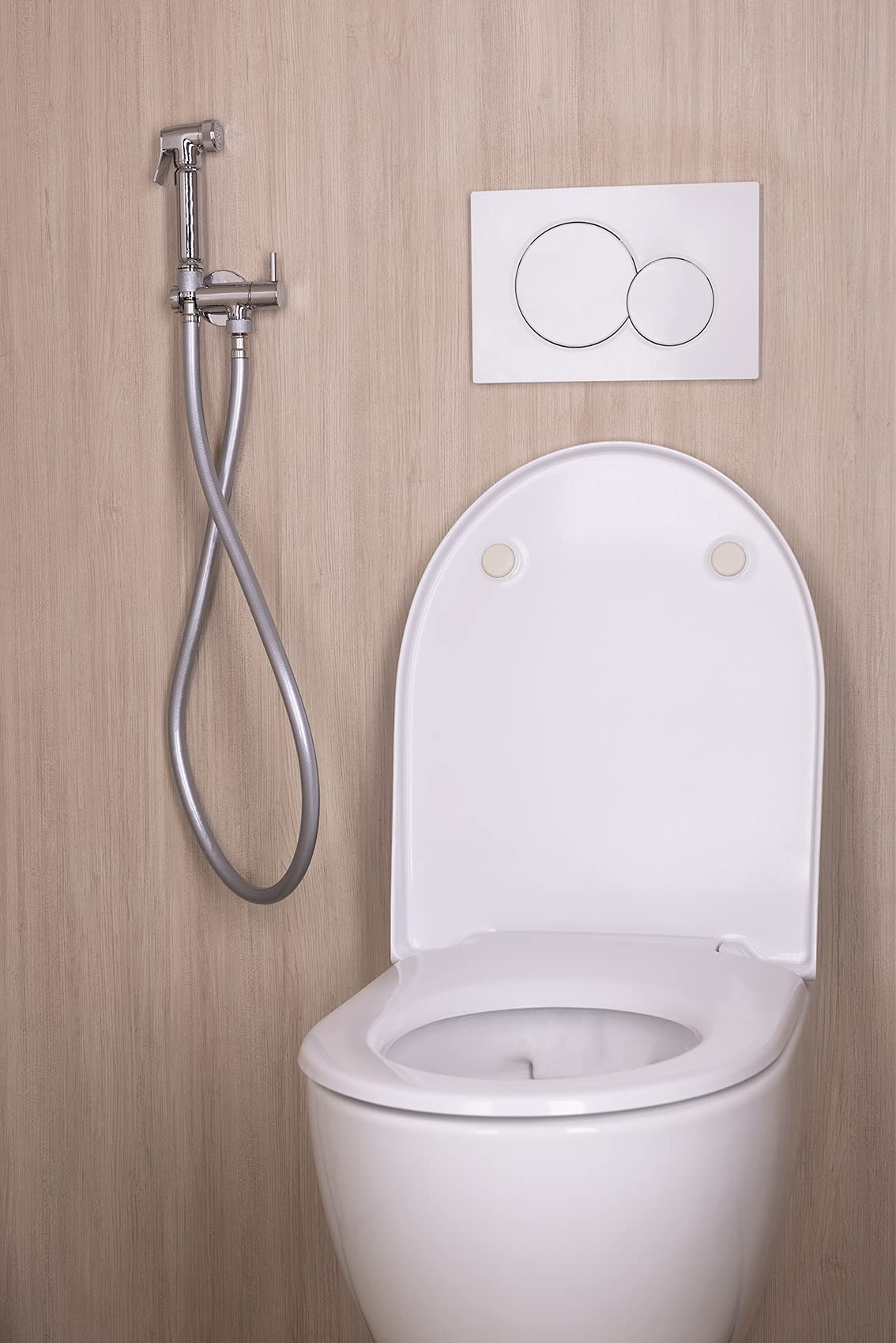 Kit de higiene para WC Confort con grifo + soporte + Flexible + ducha - Entrada empotrada NOYON & THIEBAULT