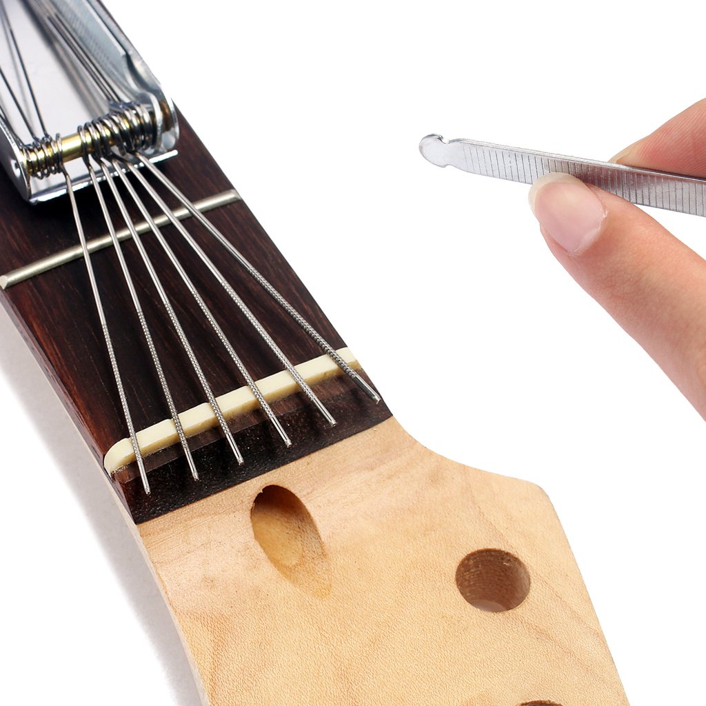Lot de 10 outils pour chevalet de guitare pour fentes de cordes