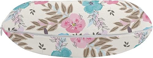 Miniatura 5 de Lunarable Teal Travel Pillow Neck Rest, Aquatic Fauna Theme Hand Drawn Style Various Starfish in Blue Shades, Memory Foam Traveling Accessory for