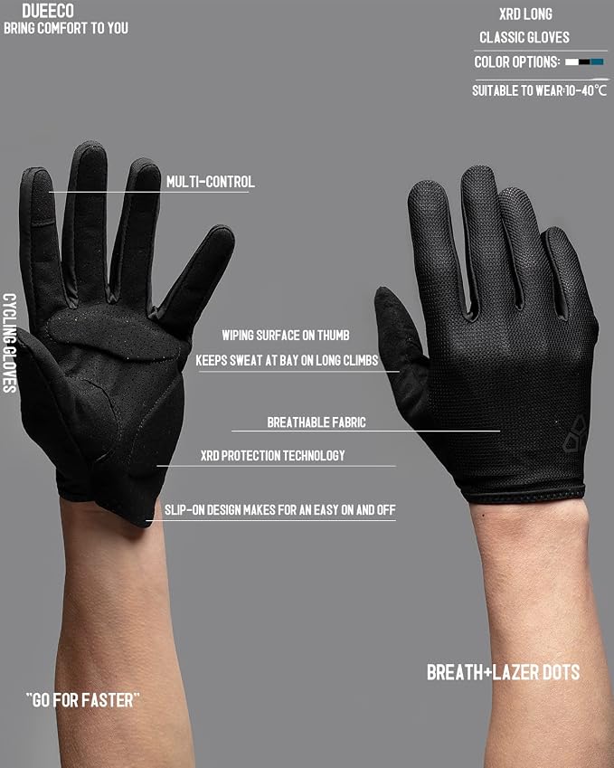 Guantes de ciclismo para hombre y mujer talla mediana miniatura 7