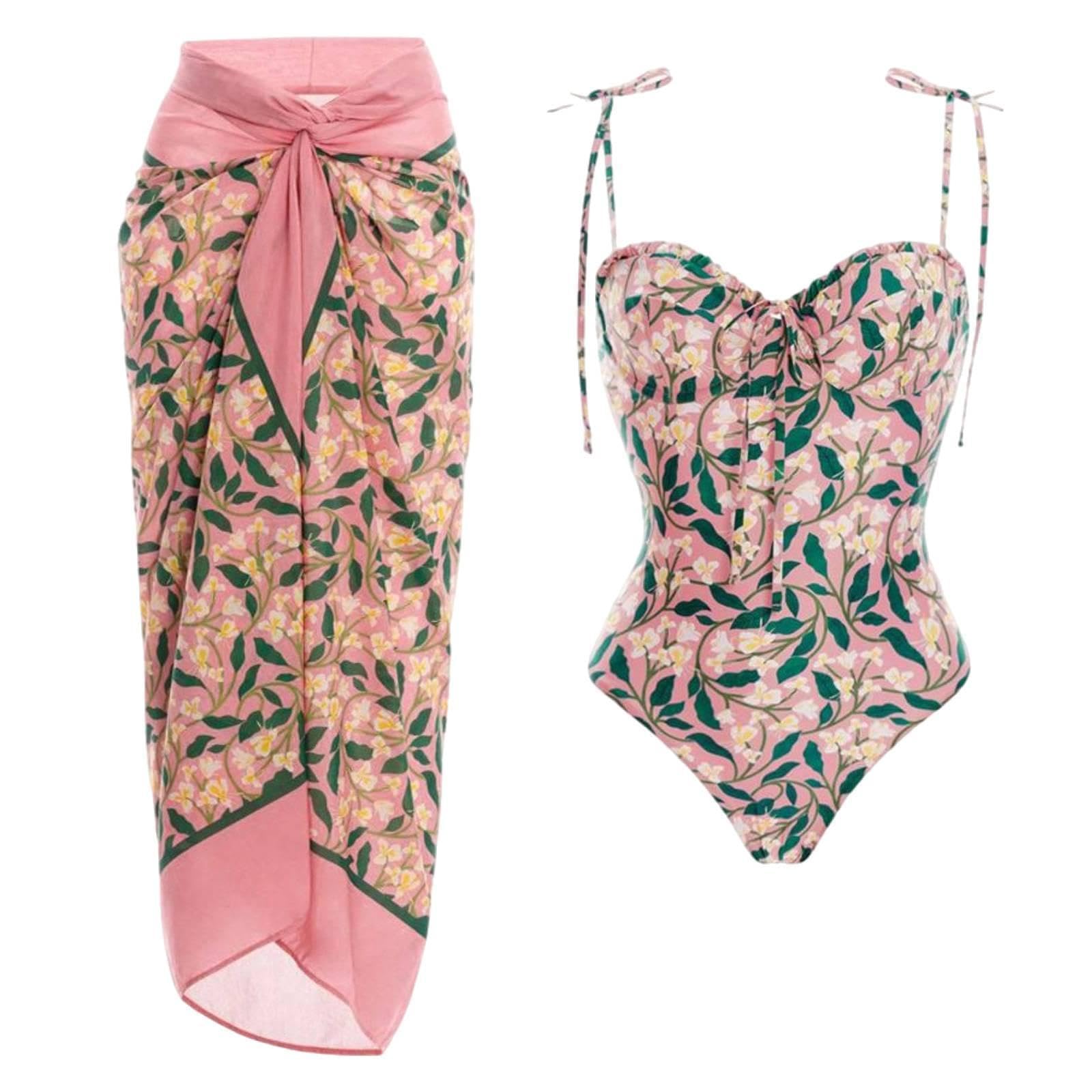 Costume Da Bagno Due Pezzi Da Donna, a, Ideale per Le Vacanze.