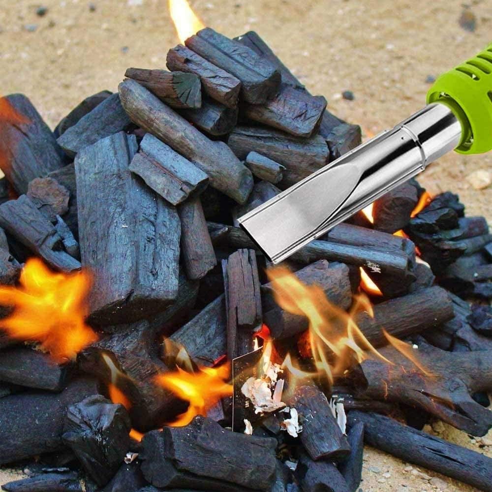 BAKAJI Bruciatore Erba Elettrico 2000W 230V Diserbante Termico Doppia Temperatura Selezionabile 80/600 Gradi con 2 Beccucci Intercambiabili Lunghezza 100cm Manutenzione Giardino Esterno, verde/grigio