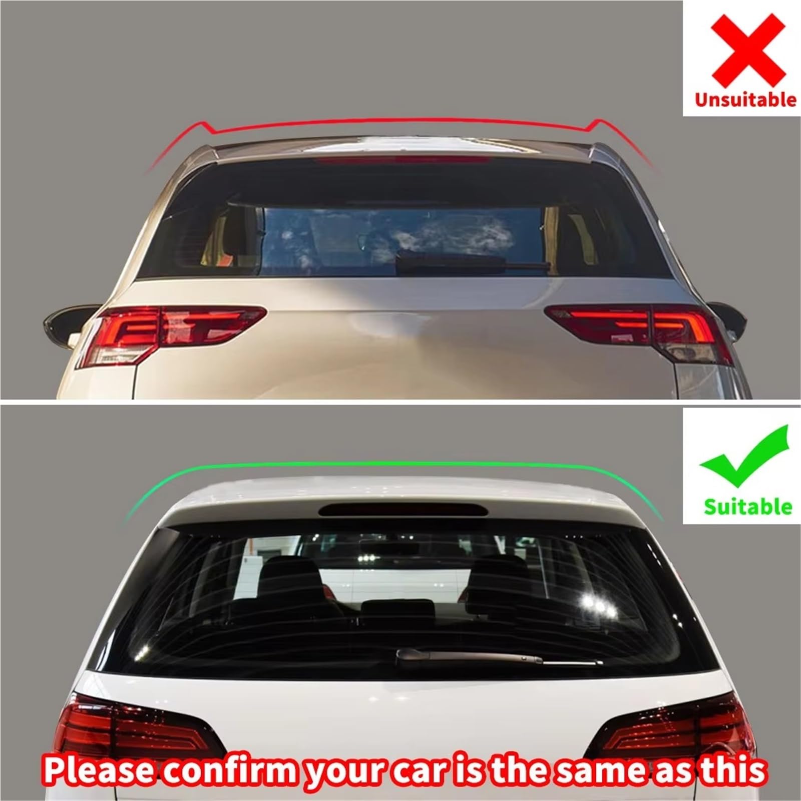 Spoiler Posteriore Per BMW Serie 1 Hatchback F20 F21 2012-2017 2018 2019 2020 Spoiler Posteriore Per Baule Spoiler Posteriore Per Tetto Sport Racing Alettone Posteriore(Gloss Black)