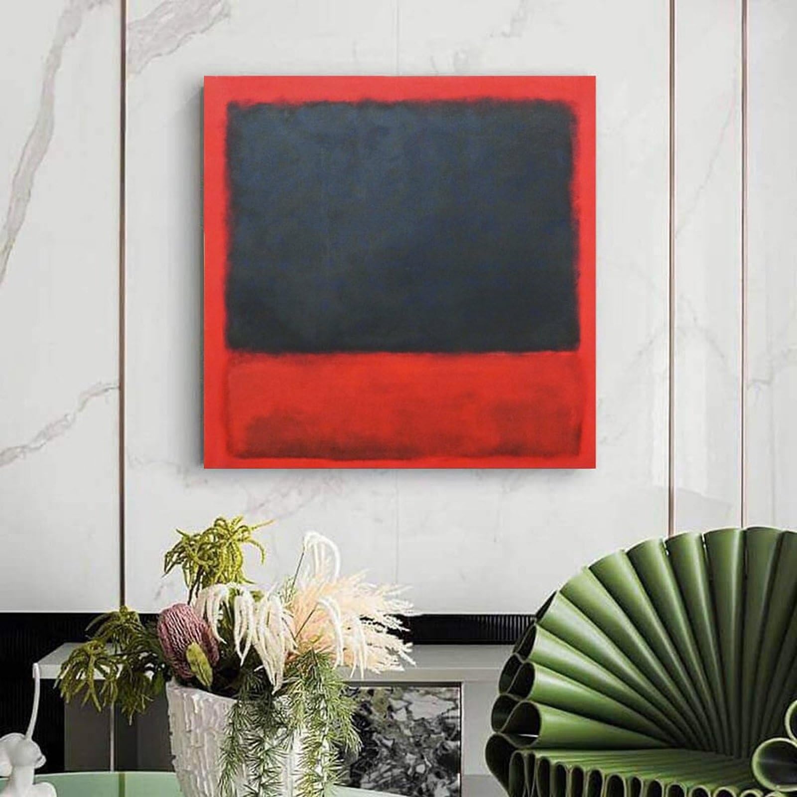 Amazon.co.jp: マーク・ロスコMark Rothko絵画作品（黒、赤 また