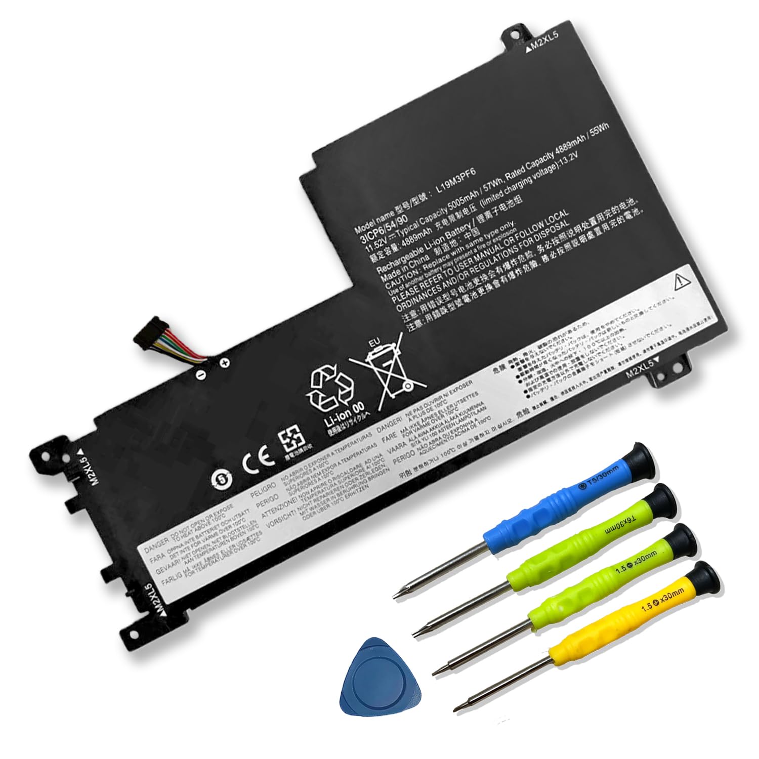 Amazon.com: Mobik L19M3PF6 L19C3PF5 SB10W86952 Laptop Battery