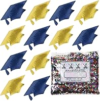 Vista 103 de Confeti Grad Cap Negro, Púrpura Combo - 2 bolsas de media onza (1 oz) (8400/8412)