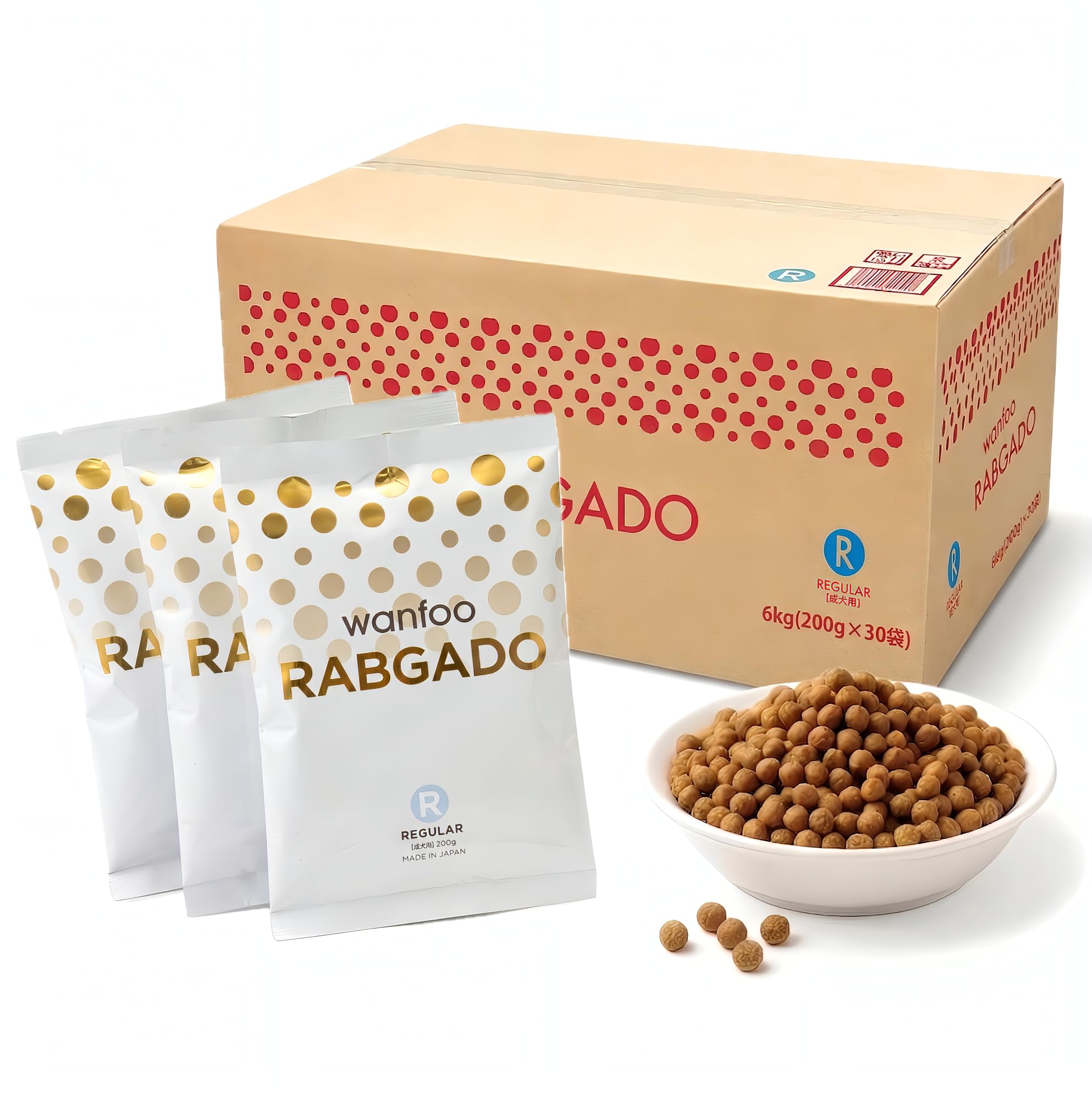 Amazon.co.jp: ワンフー ラブガド 成犬用 小粒 6kg(200g×30袋) うさぎ