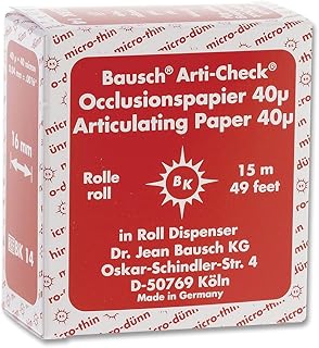 Bausch Articulating Papers BK14 Articulating Paper Rolls Red 16mm X 15mm