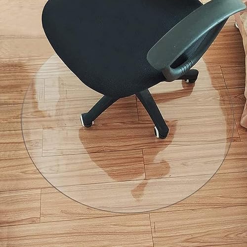 Miniatura 5 de Mantel redondo de PVC, protector de mesa de plástico transparente de 0.079 in de grosor, impermeable, lavable, de vinilo, para mesa de centro,