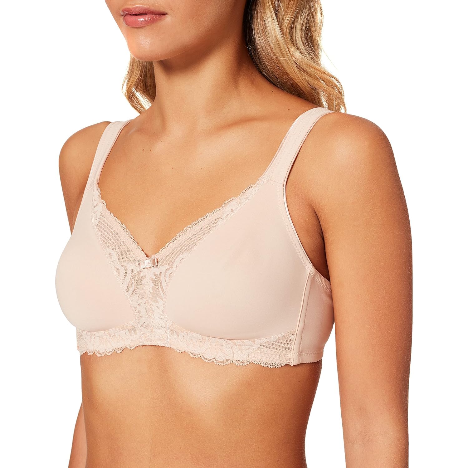 Triumph - Modern Lace + Cotton N - Damen - BH ohne Bügel - Fester Halt - mit Spitzen-Details