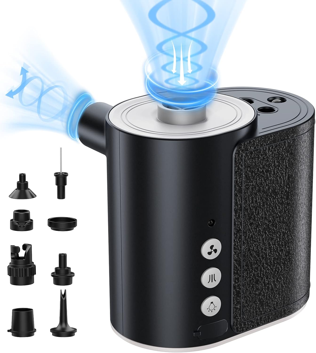 Pompa Ad Aria Multifunzione Per Palloncini E Gonfiabili - 600W, Leggera, Con 6 Ugelli - Foto 7