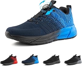 Hitmars Chaussures Running Homme Femme Baskets Sport Course Sneakers Légères Respirant Marche Fitness Ourdoor Lacets Autobloquants Noir Bleu Gris Rouge EU36-EU47